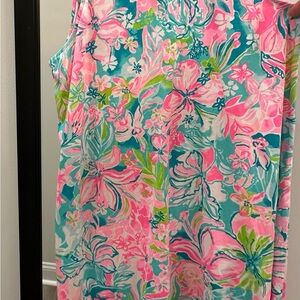 Lilly Pulitzer Floral Dress in Pink and Blue